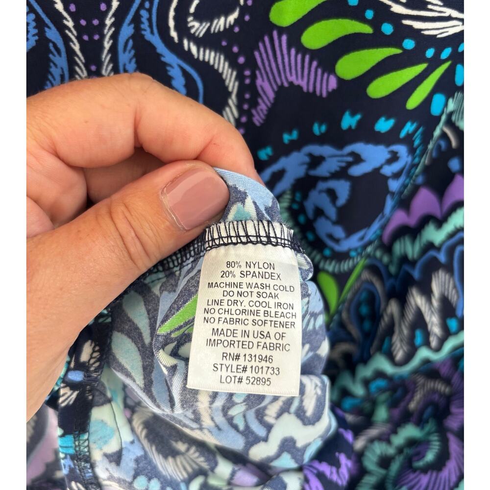 Jude Connally Cory Dress V-Neck Tie Sleeves Paisley Print Size Small - Picture 5 of 6
